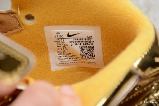 Force Metallic Mid Nike 314197-8100 1 Gold Air Kids WB 0926